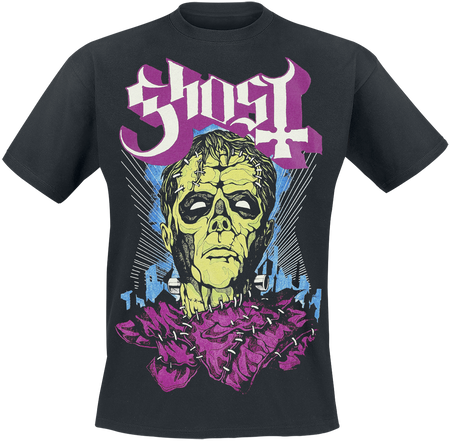 T-Shirt Manches courtes  de Ghost - Frank - Glow In The Dark - S à 5XL - pour Homme - noir - Ghost - View 2