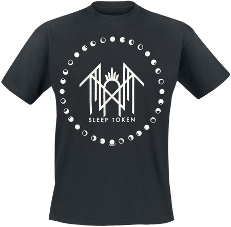 T-Shirt Manches courtes  de Sleep Token - Moon Phase - Glow In The Dark - S à 5XL - pour Homme - noir - Sleep Token - View 2