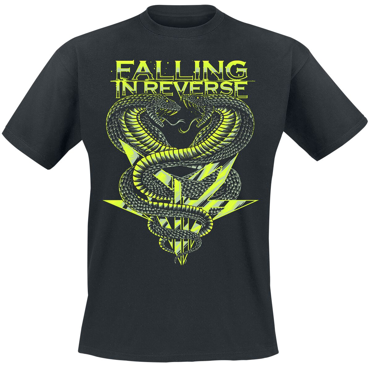 T-Shirt Manches courtes  de Falling In Reverse - Cobra - Glow In The Dark - S à 5XL - pour Homme - noir - Falling In Reverse