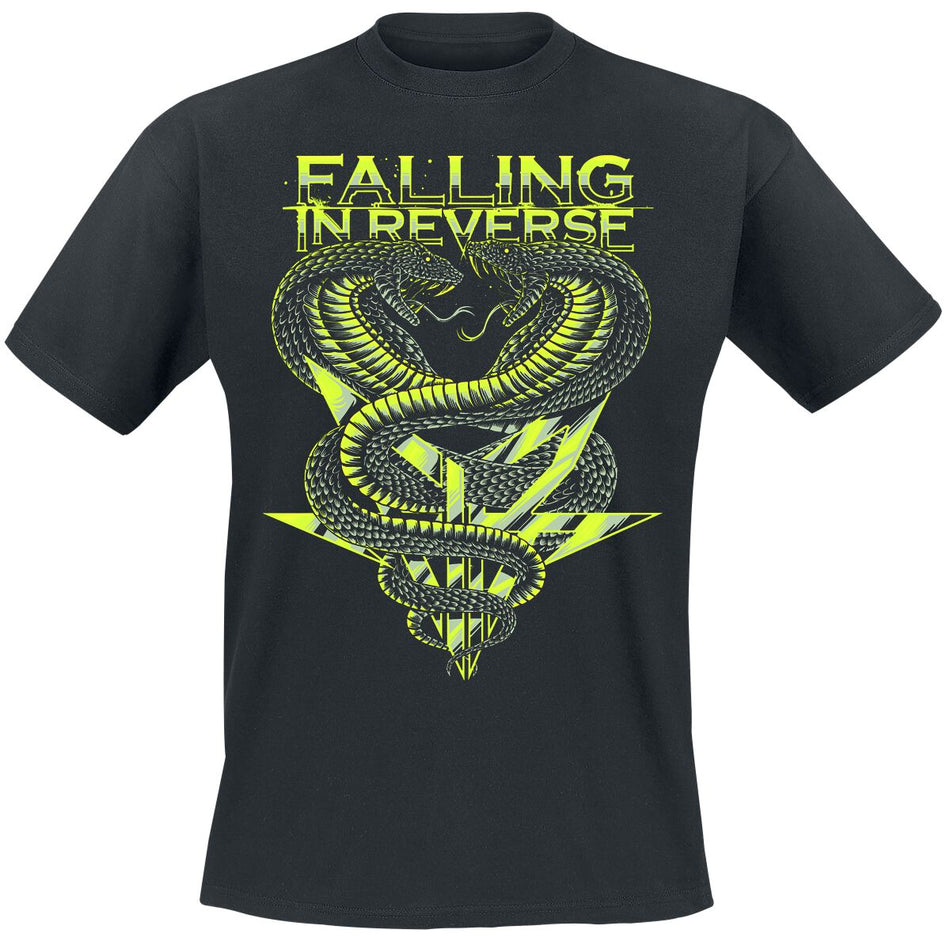 T-Shirt Manches courtes  de Falling In Reverse - Cobra - Glow In The Dark - S à 5XL - pour Homme - noir - Falling In Reverse