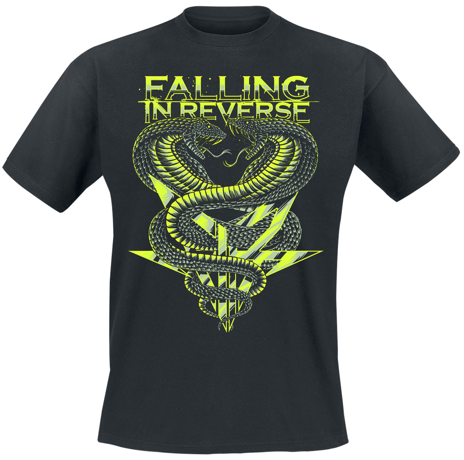 T-Shirt Manches courtes  de Falling In Reverse - Cobra - Glow In The Dark - S à 5XL - pour Homme - noir - Falling In Reverse - View 2