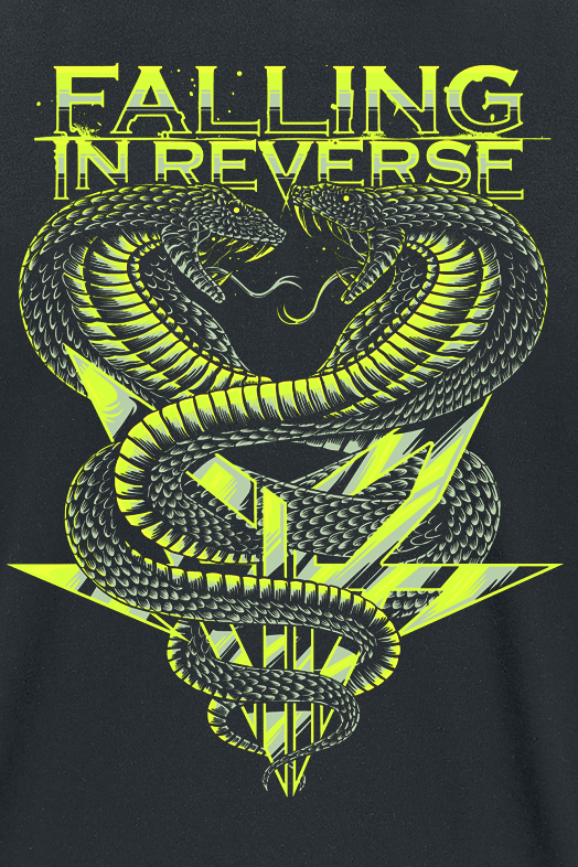 T-Shirt Manches courtes  de Falling In Reverse - Cobra - Glow In The Dark - S à 5XL - pour Homme - noir - Falling In Reverse - View 2