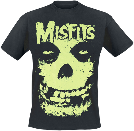 T-Shirt Manches courtes  de Misfits - Splat Art - Glow In The Dark - S à 5XL - pour Homme - noir - Misfits - View 2