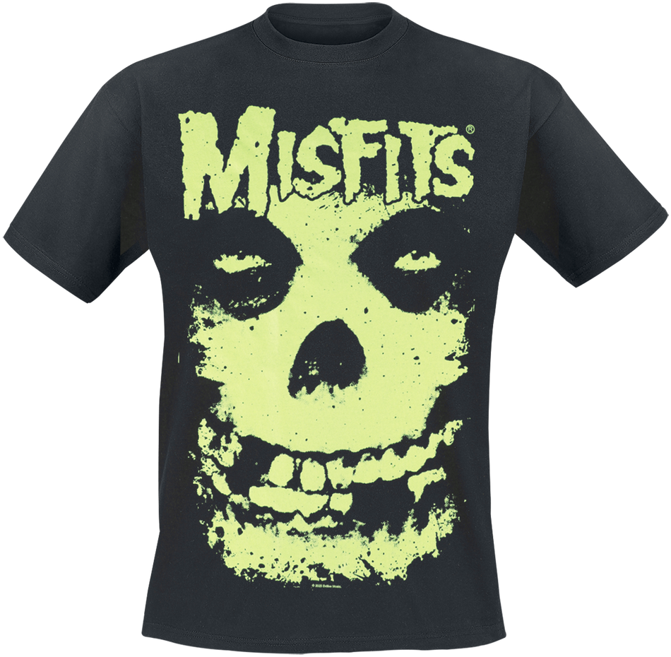 T-Shirt Manches courtes  de Misfits - Splat Art - Glow In The Dark - S à 5XL - pour Homme - noir - Misfits - View 2