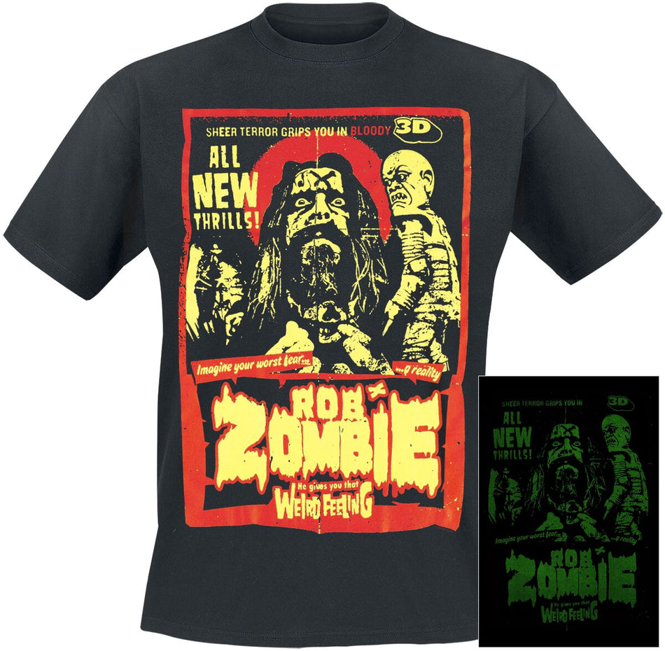 T-Shirt Manches courtes  de Rob Zombie - Ghoularama - Glow In The Dark - S à 5XL - pour Homme - noir - Rob Zombie