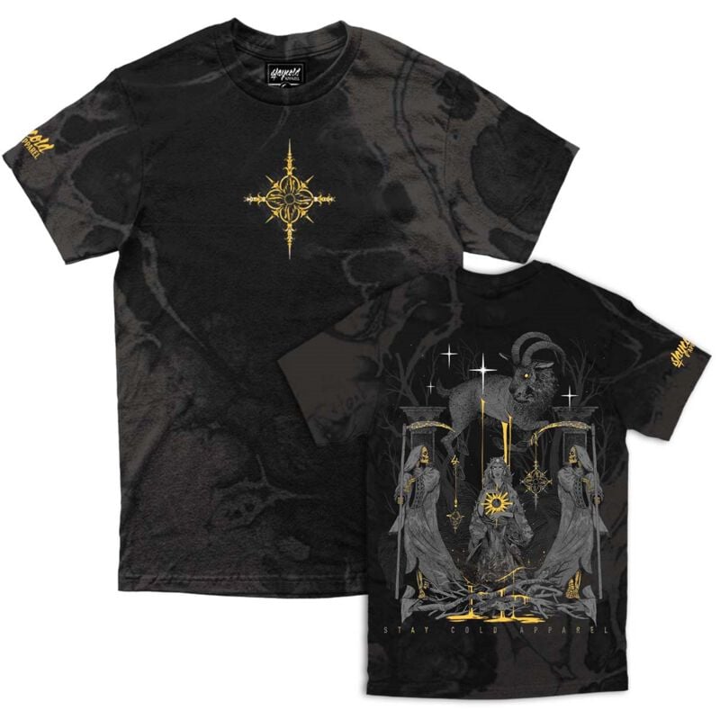 T-Shirt Manches courtes Gothic de Stay Cold Apparel - Full Moon Ritual - Customized Regular T-Shirt 200 GSM - S à XL - pour Homme - noir - Stay Cold Apparel