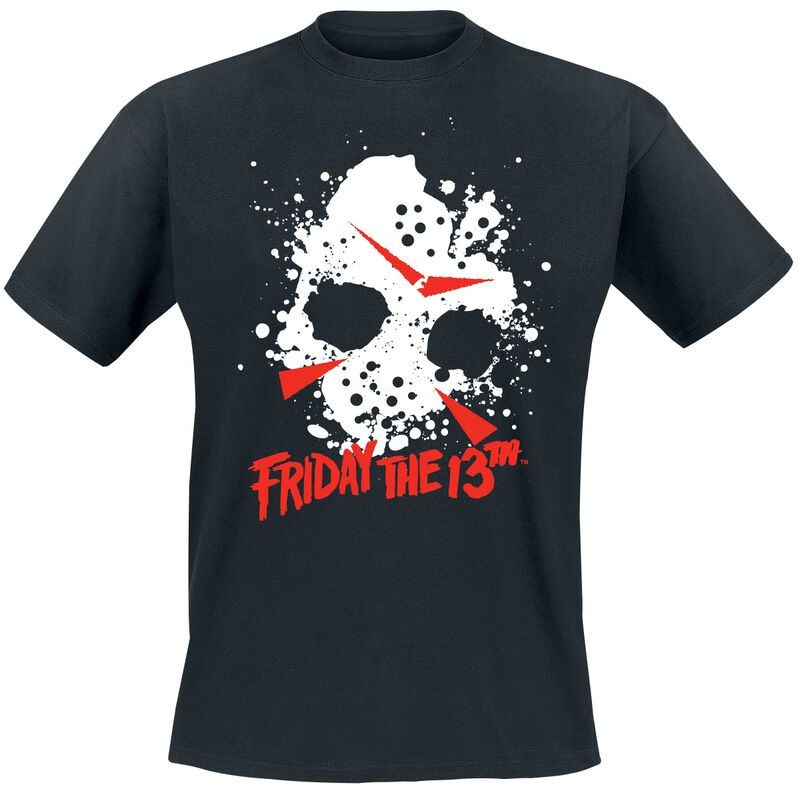 T-Shirt Manches courtes  de Vendredi 13 - Vendredi 13 - Jason - M à 3XL - pour Homme - noir - Vendredi 13