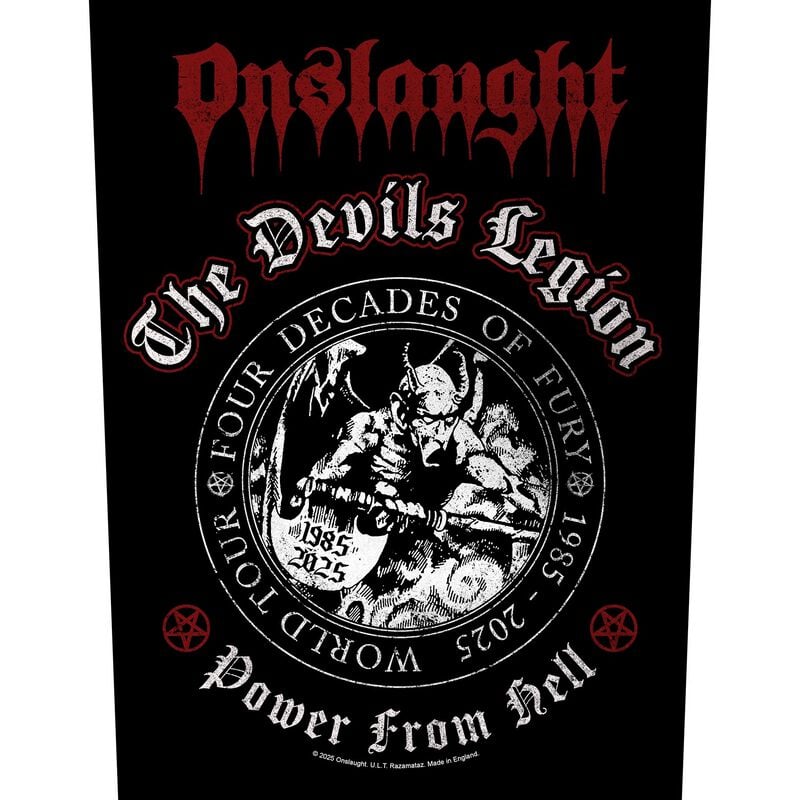 Dossard  de Onslaught - The Devils Legion - pour Indifférent - noir - Onslaught