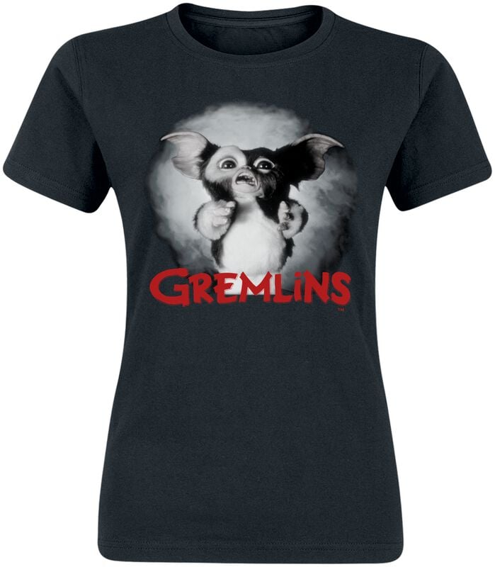T-Shirt Manches courtes  de Gremlins - Gremlin Effrayé - S à 3XL - pour Femme - noir - Gremlins