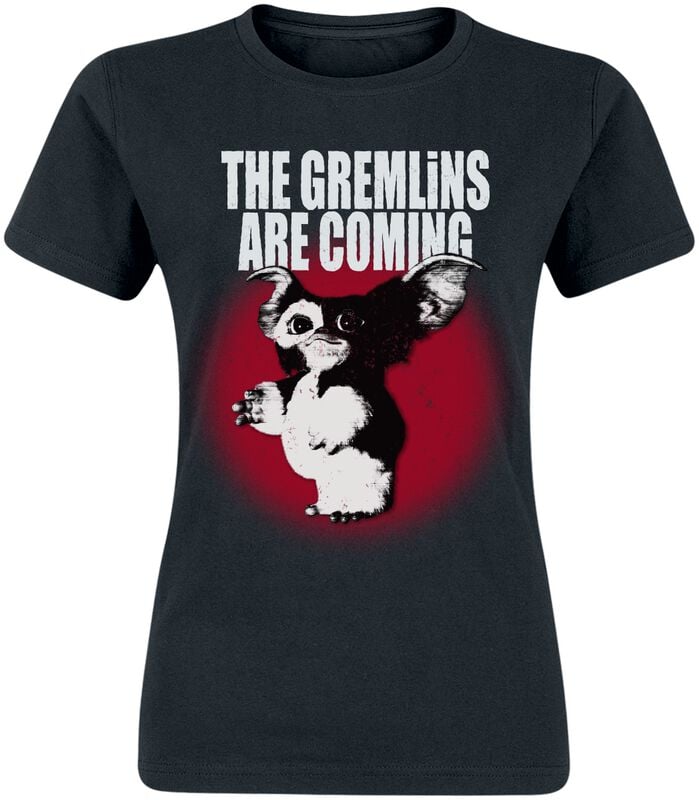 T-Shirt Manches courtes  de Gremlins - Gremlins Are Coming - S à XXL - pour Femme - noir - Gremlins