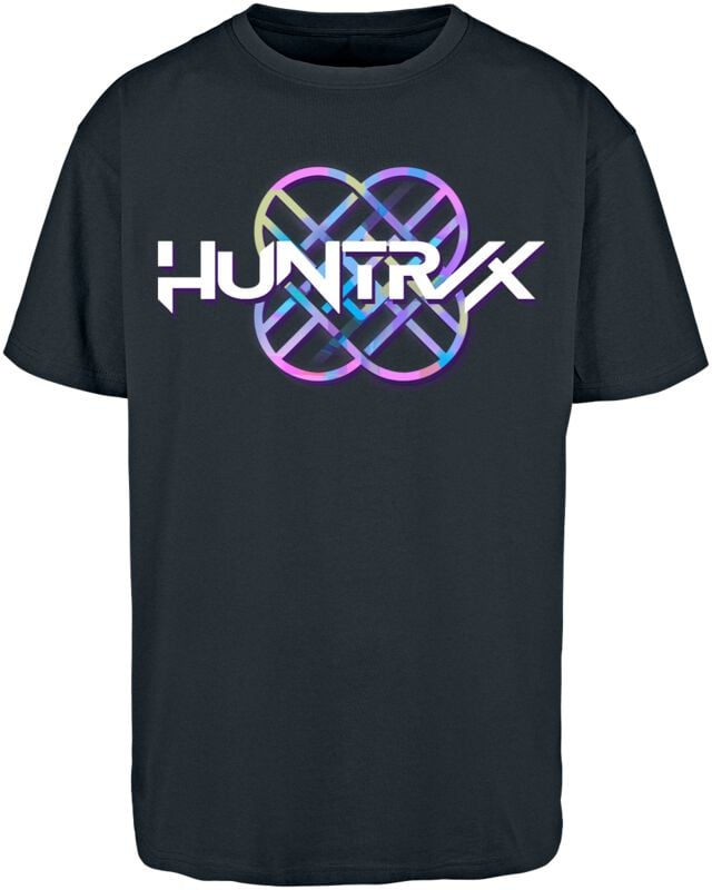 T-Shirt Oversize  de KPop Demon Hunters - Huntrix Logo - S à XXL - pour Unisexe - noir - KPop Demon Hunters