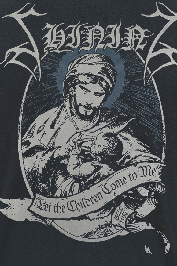 T-Shirt Manches courtes  de Shining - Let The Children Come TO Me - S à XXL - pour Homme - noir - Shining - View 2