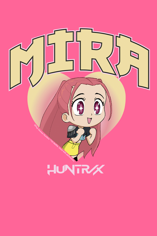 T-shirt  de KPop Demon Hunters - Huntrix Mira - 104 à 152 - pour Enfants - fuchsia - KPop Demon Hunters - View 2