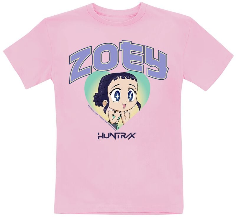 T-Shirt Manches courtes  de KPop Demon Hunters - Huntrix Zoey - 104 à 152 - pour Enfants - rose - KPop Demon Hunters