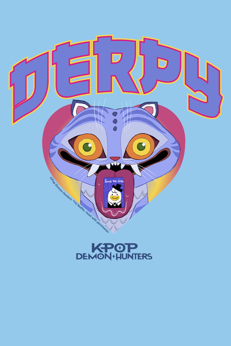 T-shirt  de KPop Demon Hunters - Derpy - 104 à 152 - pour Enfants - bleu clair - KPop Demon Hunters - View 2