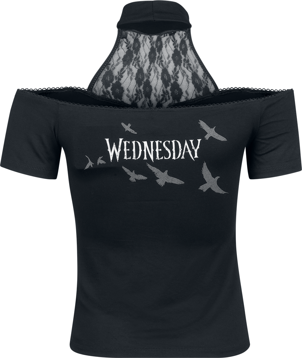 T-Shirt Manches courtes  de Wednesday - The Challenge - S à 3XL - pour Femme - noir - Wednesday - View 2