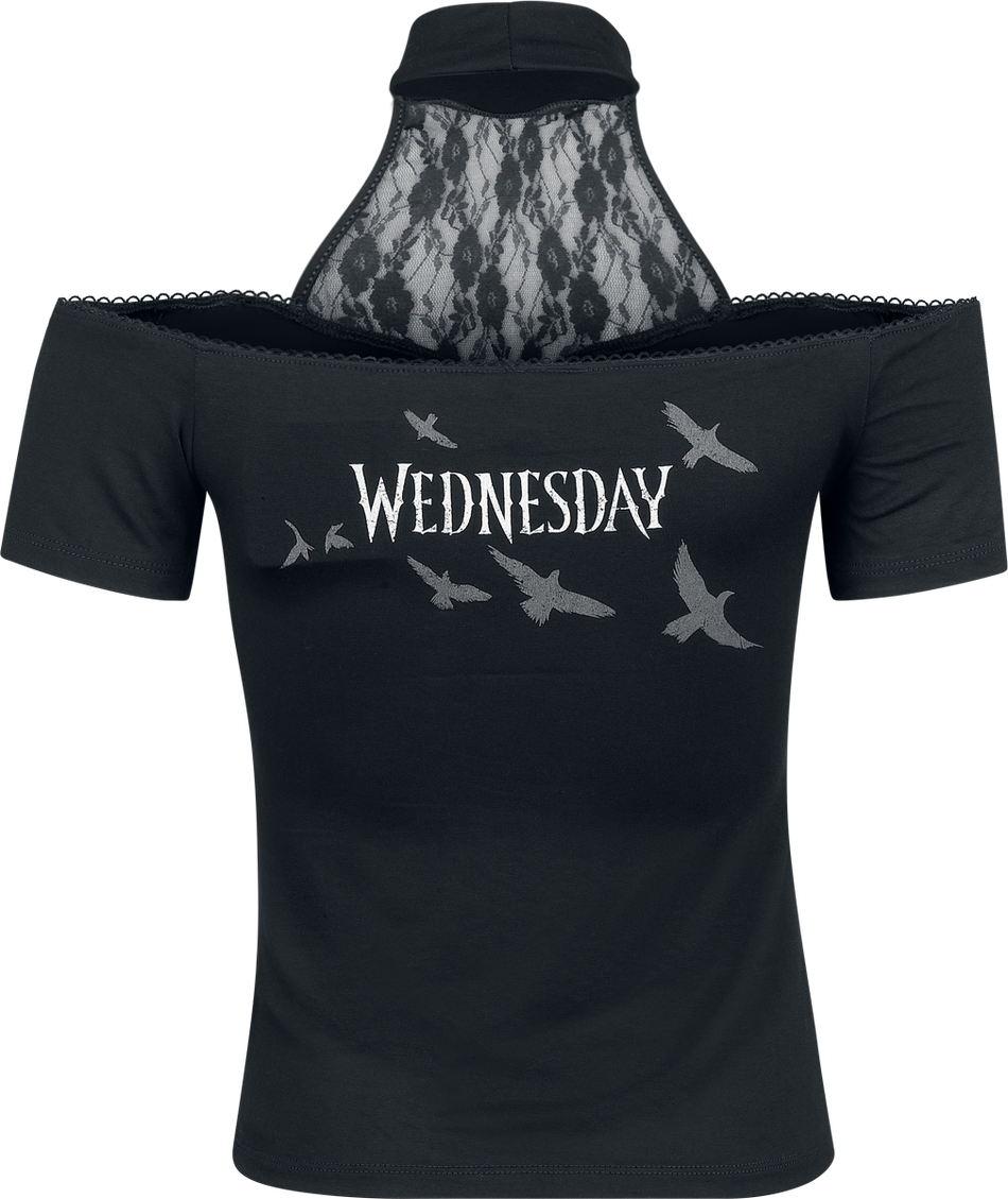 T-Shirt Manches courtes  de Wednesday - The Challenge - S à 3XL - pour Femme - noir - Wednesday - View 2