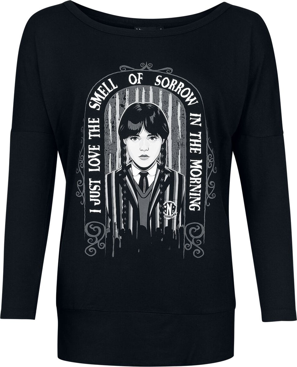 T-shirt manches longues  de Wednesday - Smell Of Sorrow - S à XXL - pour Femme - noir - Wednesday