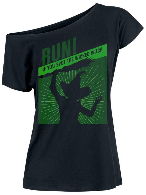 T-Shirt Manches courtes  de Wicked - Run! If You Spot - S à XXL - pour Femme - noir - Wicked