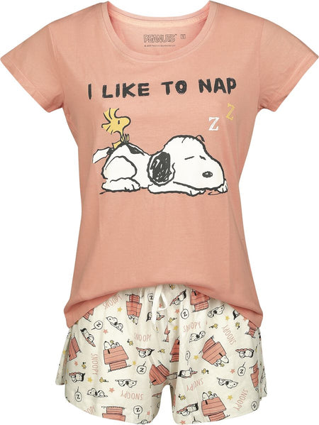 Pyjama  de Snoopy - I Like To Nap - S à 3XL - pour Femme - multicolore - Snoopy