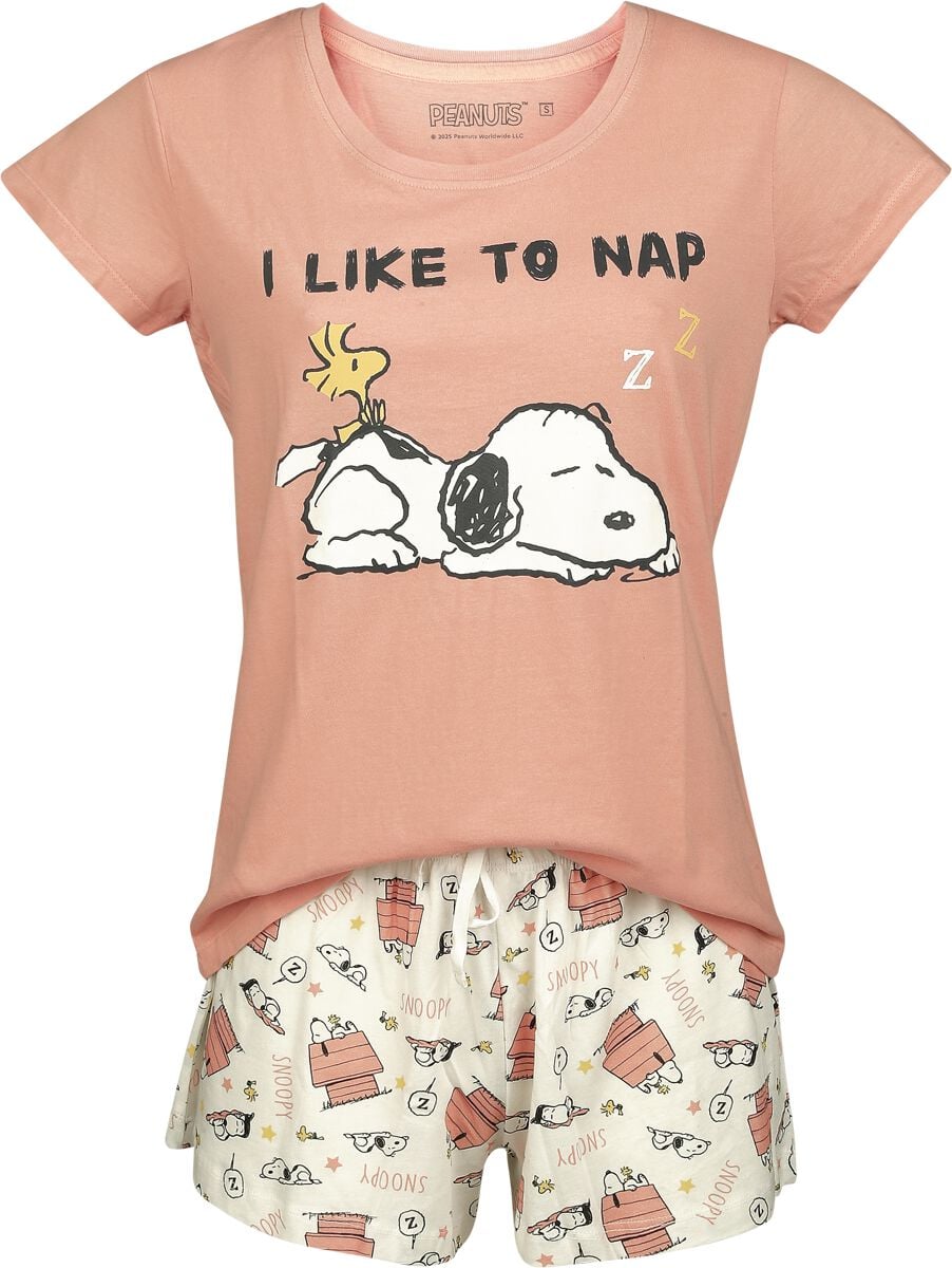 Pyjama  de Snoopy - I Like To Nap - S à 3XL - pour Femme - multicolore - Snoopy