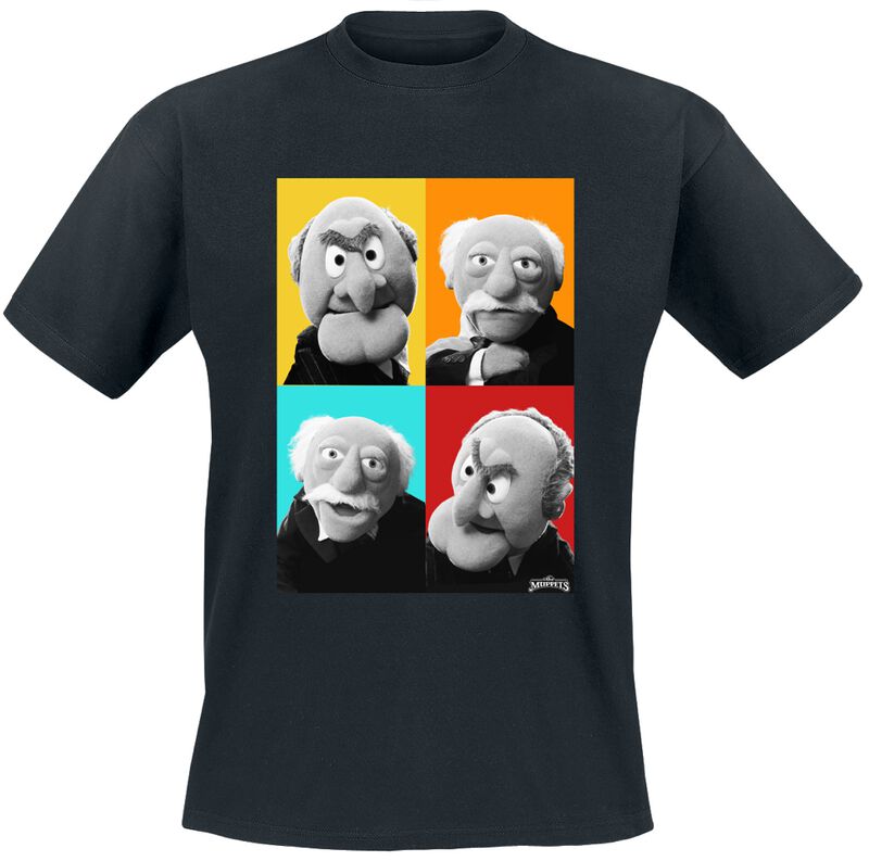 T-Shirt Manches courtes  de Le Muppet Show - Waldorf & Statler - M à 5XL - pour Homme - noir - Le Muppet Show