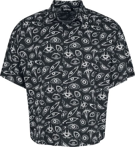 Chemise manches courtes Gothic de Gothicana by EMP - The Void - S à XXL - pour Homme - noir - Gothicana by EMP