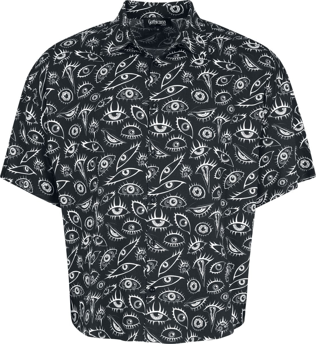 Chemise manches courtes Gothic de Gothicana by EMP - The Void - S à XXL - pour Homme - noir - Gothicana by EMP