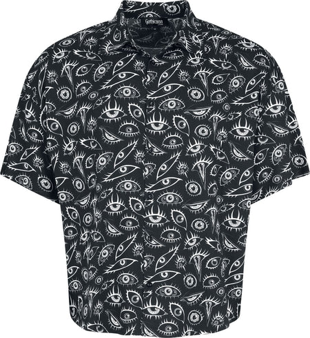 Chemise manches courtes Gothic de Gothicana by EMP - The Void - S à XXL - pour Homme - noir - Gothicana by EMP