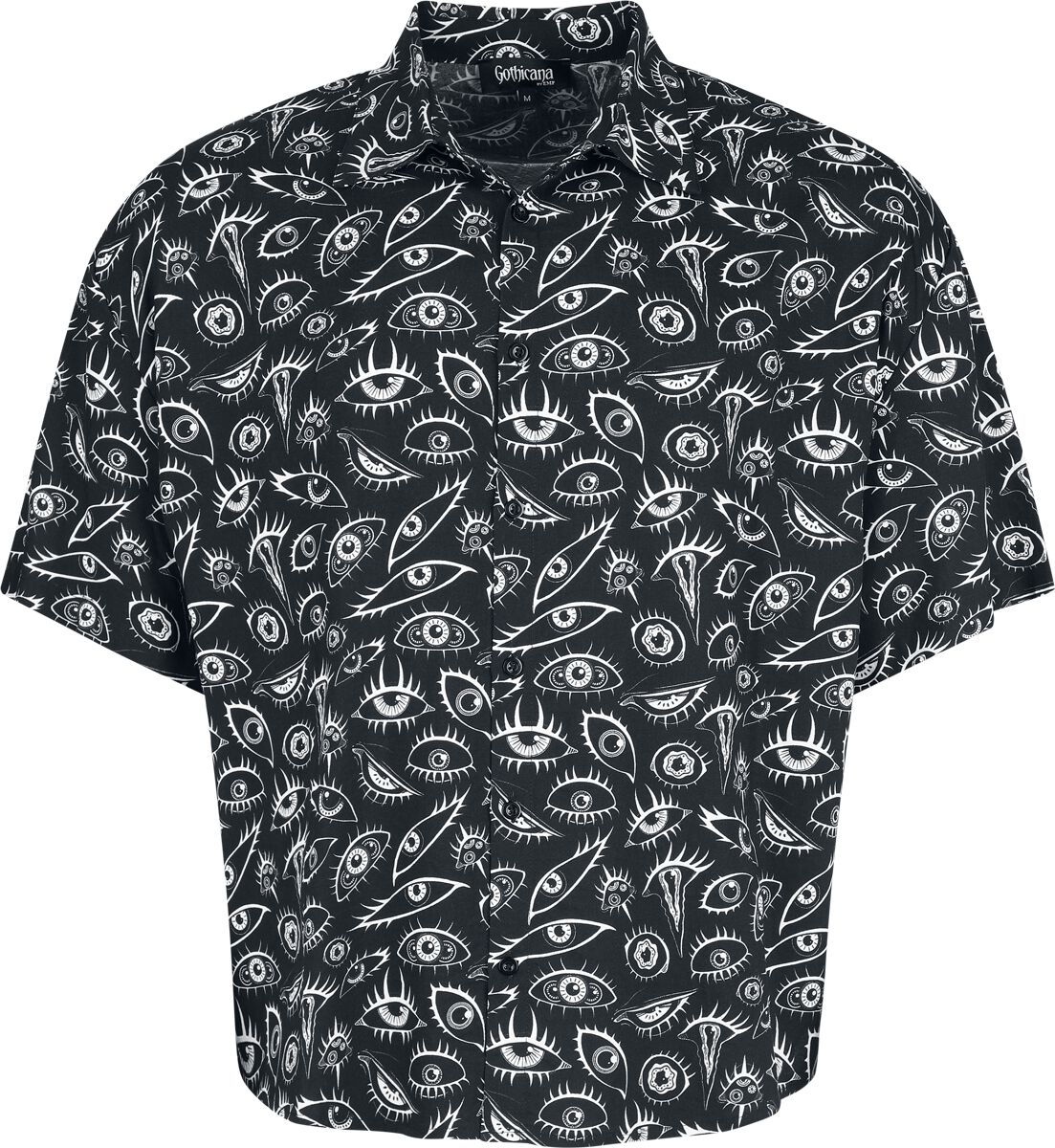 Chemise manches courtes Gothic de Gothicana by EMP - The Void - S à XXL - pour Homme - noir - Gothicana by EMP