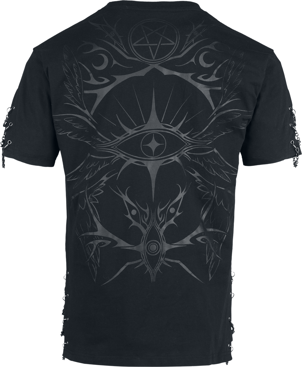 T-Shirt Manches courtes Gothic de Gothicana by EMP - The Void - S à XXL - pour Homme - noir - Gothicana by EMP - View 2