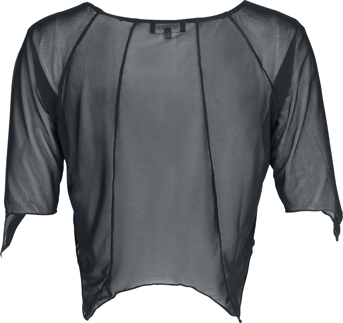 T-Shirt Manches courtes Gothic de Gothicana by EMP - Vailed in Darkness Bat Shape Mesh-Shirt - S à XXL - pour Femme - noir - Gothicana by EMP - View 2