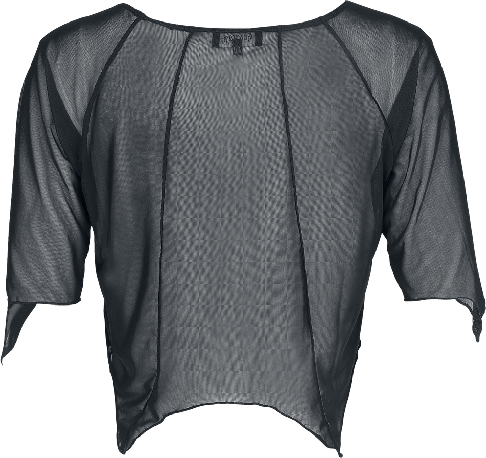 T-Shirt Manches courtes Gothic de Gothicana by EMP - Vailed in Darkness Bat Shape Mesh-Shirt - S à XXL - pour Femme - noir - Gothicana by EMP - View 2