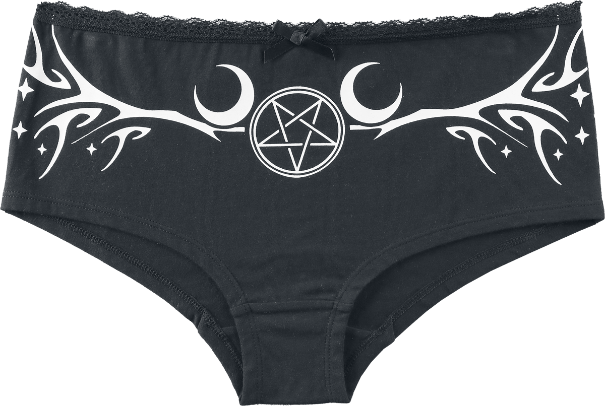 Lot de culottes Gothic de Gothicana by EMP - The Void - S à XXL - pour Femme - noir - Gothicana by EMP - View 2