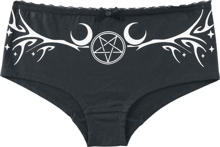 Lot de culottes Gothic de Gothicana by EMP - The Void - S à XXL - pour Femme - noir - Gothicana by EMP - View 2