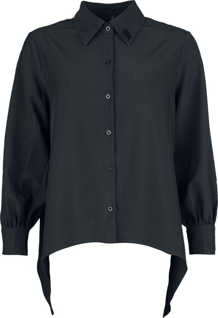 Chemisier Gothic de KIHILIST by KILLSTAR - Eriska Shirt (Black) - XS à 4XL - pour Femme - noir - KIHILIST by KILLSTAR