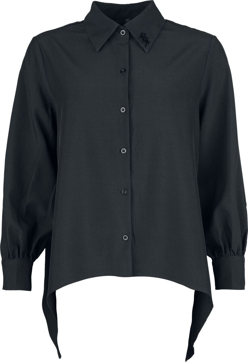 Chemisier Gothic de KIHILIST by KILLSTAR - Eriska Shirt (Black) - XS à 4XL - pour Femme - noir - KIHILIST by KILLSTAR