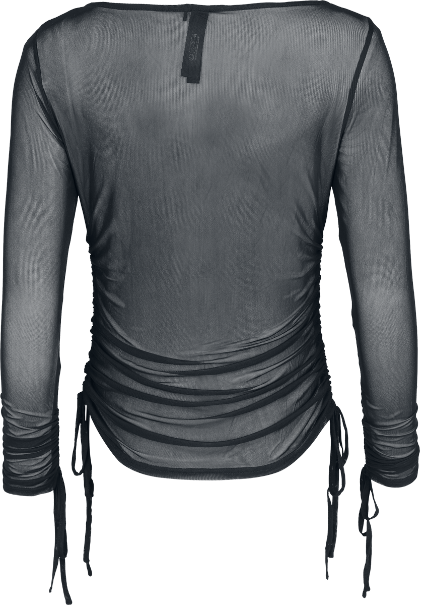 Top Gothic de KIHILIST by KILLSTAR - Dysmorra Top - XS à 3XL - pour Femme - noir - KIHILIST by KILLSTAR - View 2