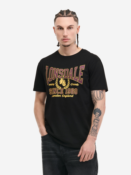 T-Shirt Manches courtes  de Lonsdale London - AYCLIFFE - S à 3XL - pour Homme - noir - Lonsdale London - View 2