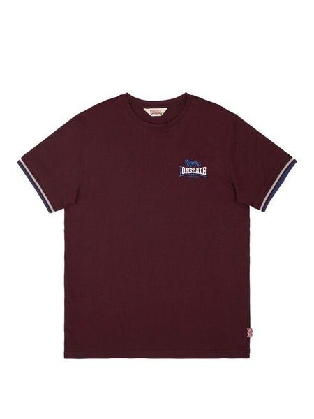T-Shirt Manches courtes  de Lonsdale London - SHILDON - S à 3XL - pour Homme - bordeaux - Lonsdale London