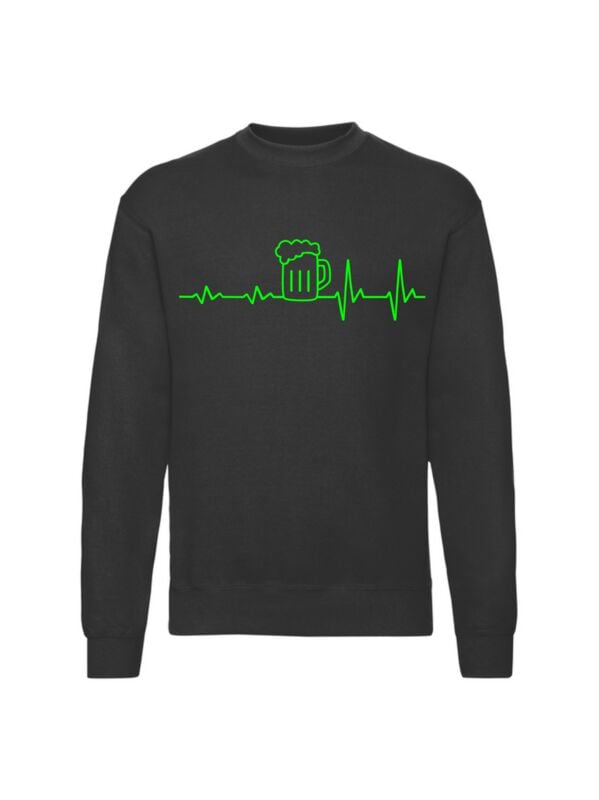 Sweat-shirt Fun de Slogans - ECG Bière - M à 3XL - pour Homme - noir - Slogans