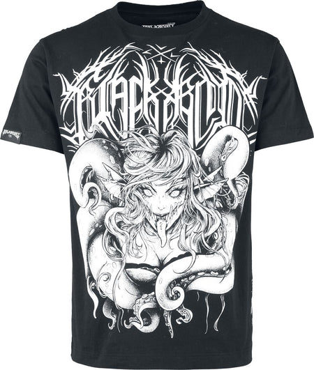 T-Shirt Manches courtes Gothic de Black Blood by Gothicana - Sirens - S à XXL - pour Homme - noir - Black Blood by Gothicana