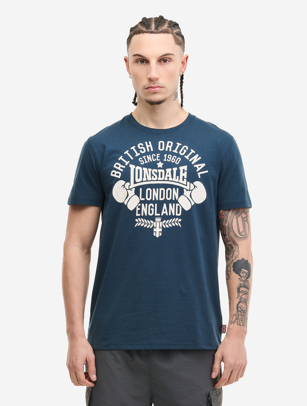 T-Shirt Manches courtes  de Lonsdale London - CATTERICK - S à 3XL - pour Homme - bleu - Lonsdale London - View 2