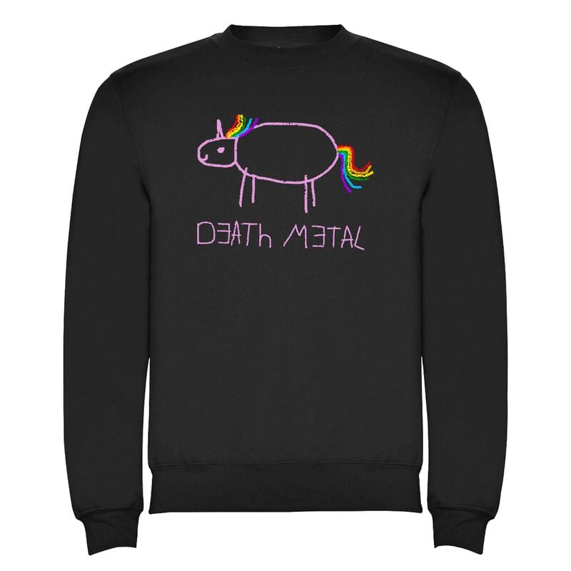 Sweat-shirt Unicorn de Death Metal - S à 3XL - pour Homme - noir - Death Metal