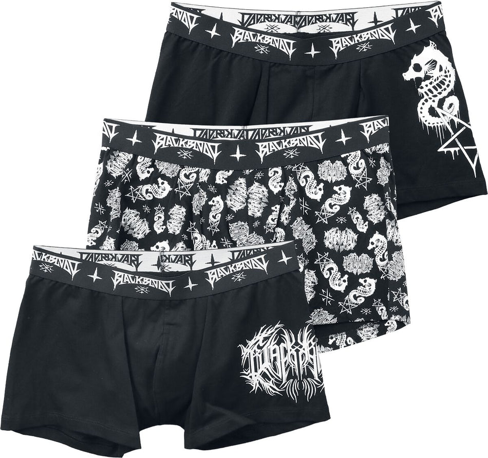 Boxer Gothic de Black Blood by Gothicana - Sirens - S à XXL - pour Homme - noir - Black Blood by Gothicana