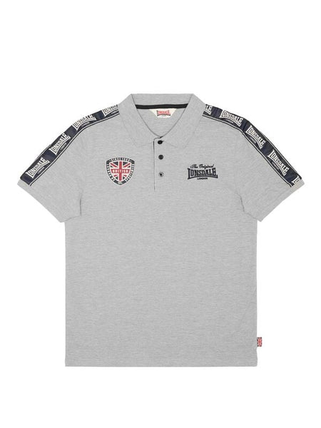 Polo  de Lonsdale London - PELTON - S à 3XL - pour Homme - gris chiné - Lonsdale London