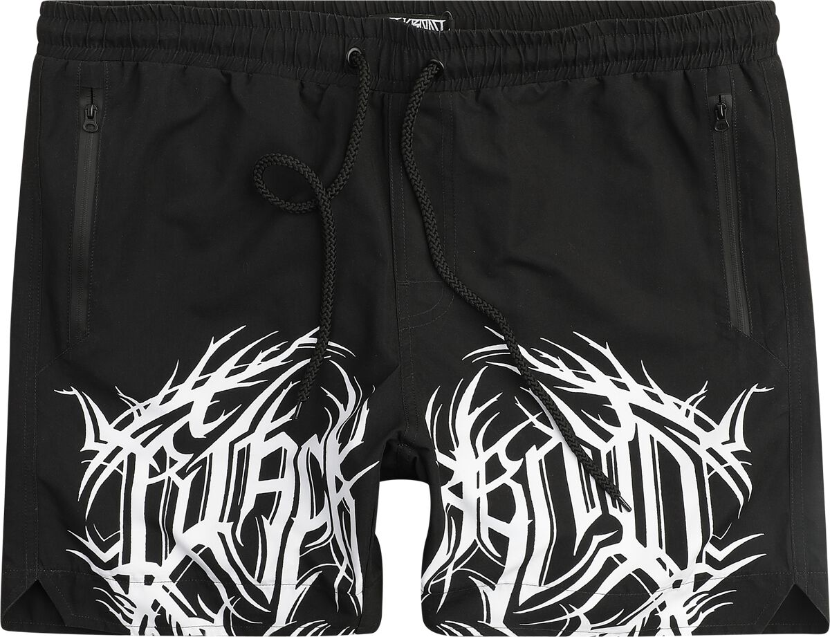 Short de bain Gothic de Black Blood by Gothicana - Sirens - S à XXL - pour Homme - noir - Black Blood by Gothicana