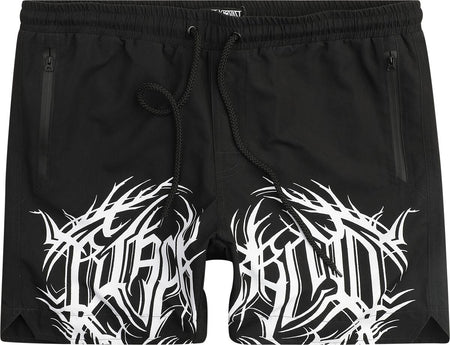 Short de bain Gothic de Black Blood by Gothicana - Sirens - S à XXL - pour Homme - noir - Black Blood by Gothicana