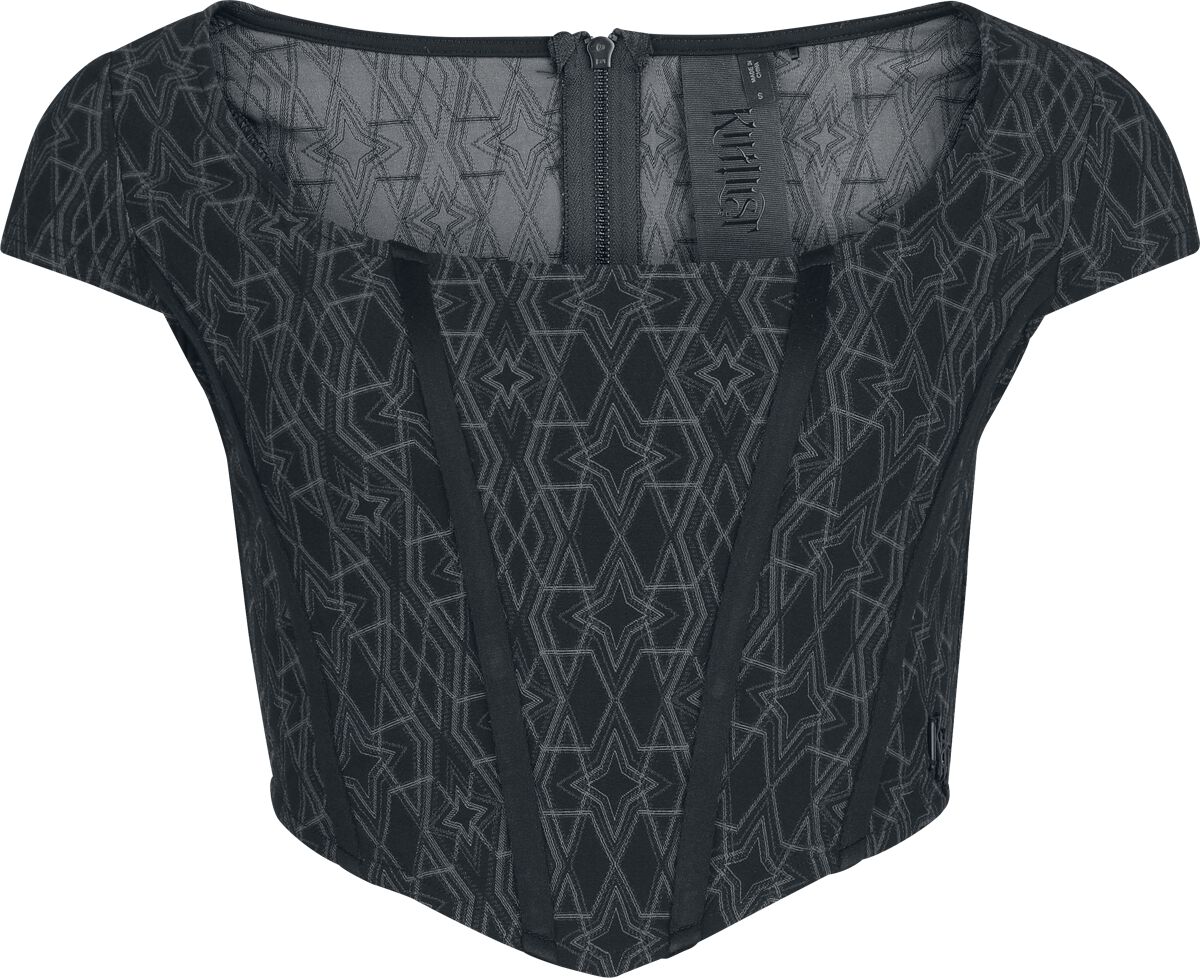 Corset Gothic de KIHILIST by KILLSTAR - Thelma Corset - XS à 4XL - pour Femme - noir - KIHILIST by KILLSTAR