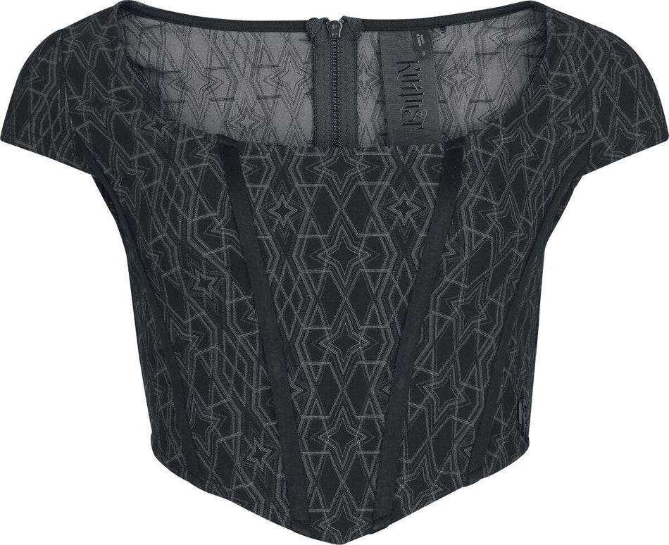 Corset Gothic de KIHILIST by KILLSTAR - Thelma Corset - XS à 4XL - pour Femme - noir - KIHILIST by KILLSTAR